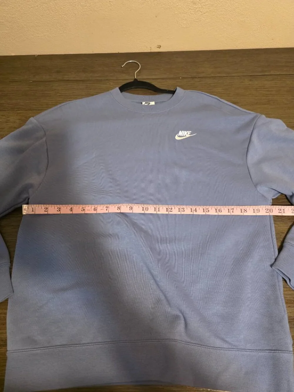 Nike Sportswear Club Fleece Loose Crew Neck Sweatshirt NWT Blue XS